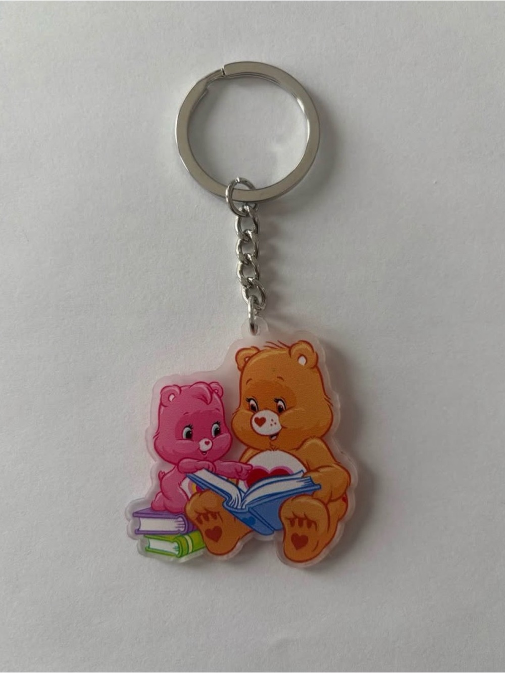 Care Bears Pink & Orange Bear Keychain